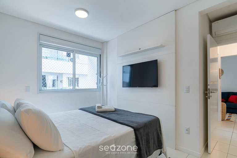 Apto c/ Churrasqueira a 600m da Praia ISA0105