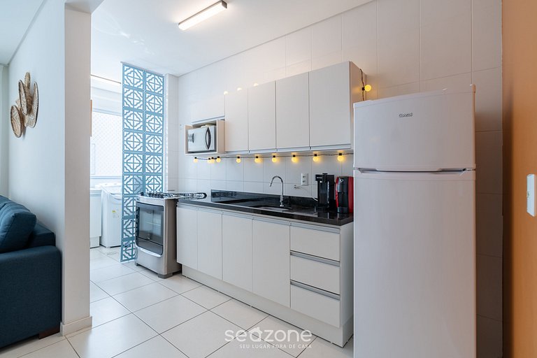 Apto c/ Churrasqueira a 600m da Praia ISA0105