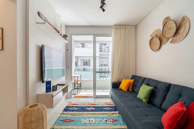 Apto c/ Churrasqueira a 600m da Praia ISA0105