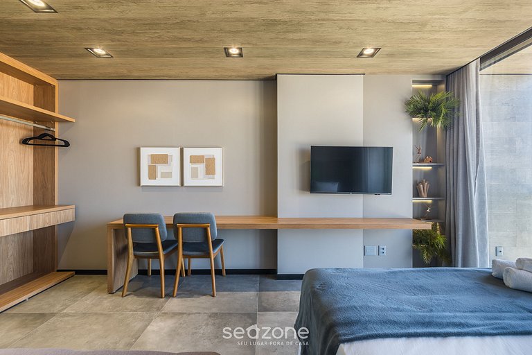 Studio c/ Vista Mar em Pajuçara NWT0514