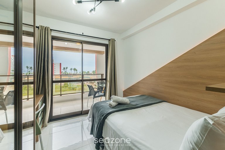 Studio em prédio c/ piscina no rooftop SMT0124