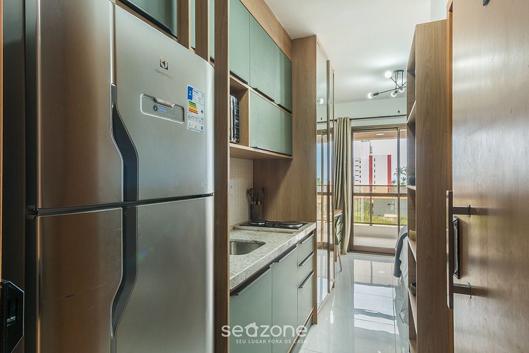 Studio em prédio c/ piscina no rooftop SMT0124