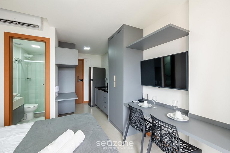 Estudio c/ vistas, 500 m del mar en Barra ZNB0903