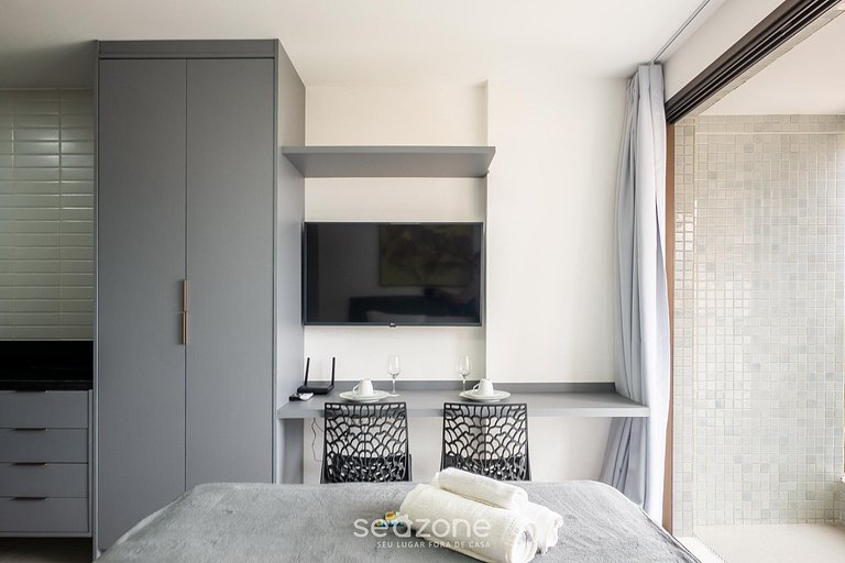 Estudio c/ vistas, 500 m del mar en Barra ZNB0903