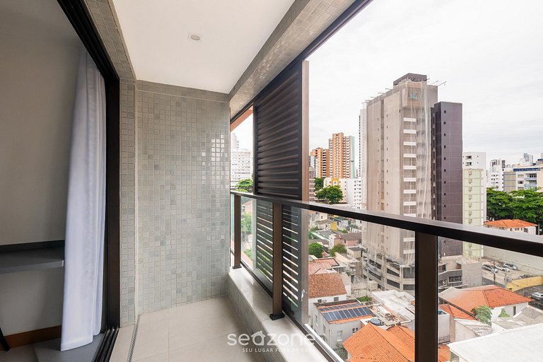 Studio c/ vista 500m da Praia na Barra ZNB0903