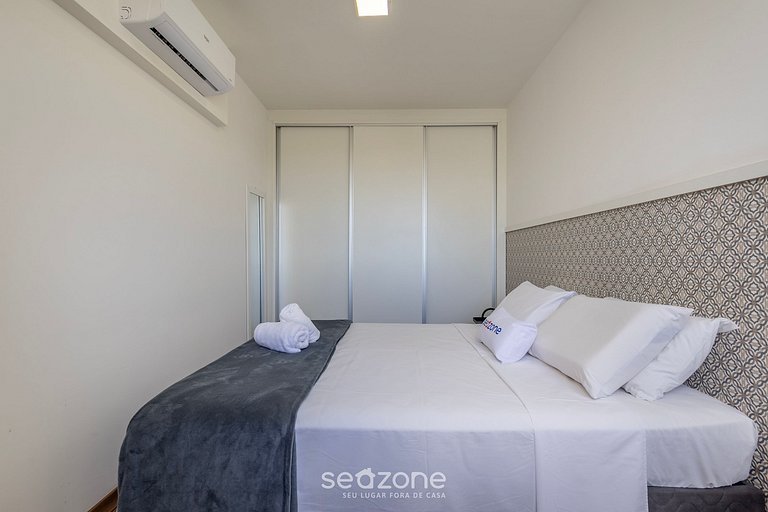 Apto c/ barbacoa y vista lateral al mar VAC1604