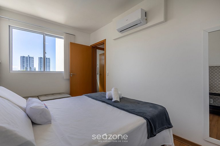 Apto c/ barbacoa y vista lateral al mar VAC1604