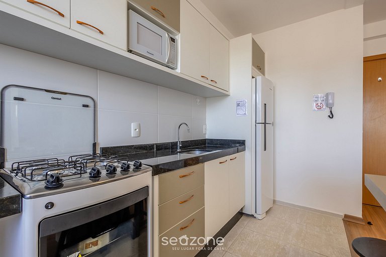 Apto c/ barbacoa y vista lateral al mar VAC1604