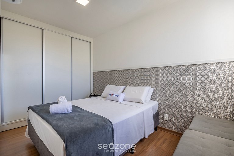 Apto c/ barbacoa y vista lateral al mar VAC1604