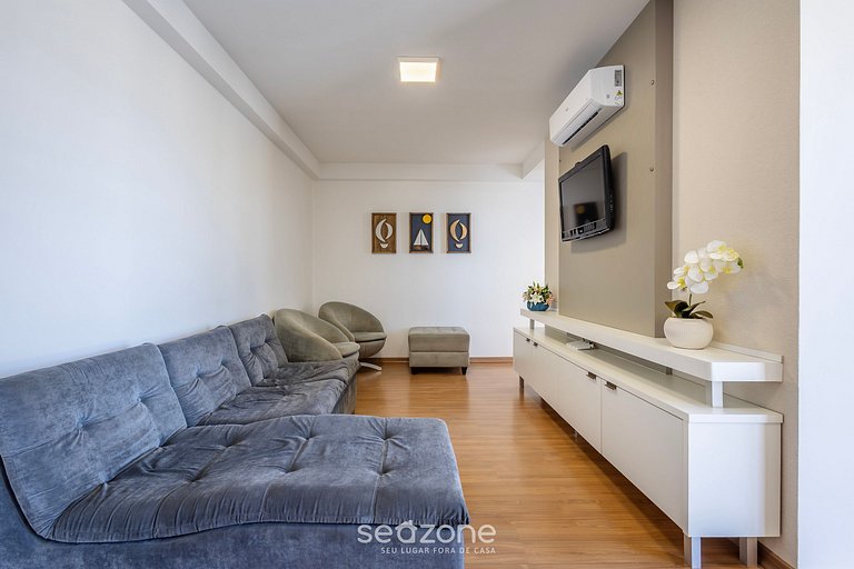 Apto c/ barbacoa y vista lateral al mar VAC1604