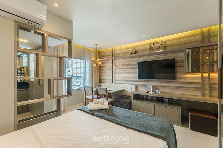 Studio completo a 550m da Praia da Barra EAI0605