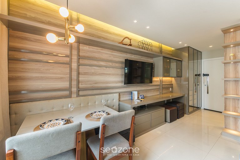 Studio completo a 550m da Praia da Barra EAI0605