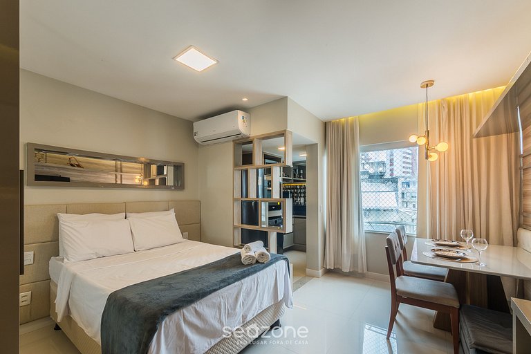 Studio completo a 550m da Praia da Barra EAI0605