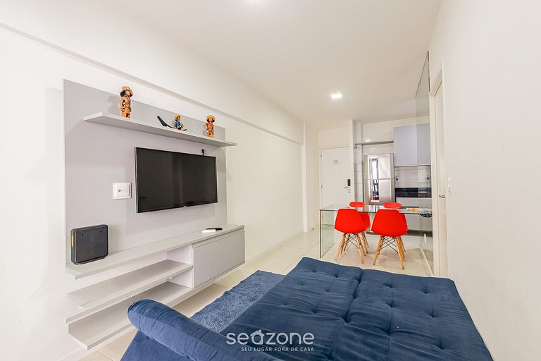 Apt en edif. c/ piscina a 300 m del mar ETI0607