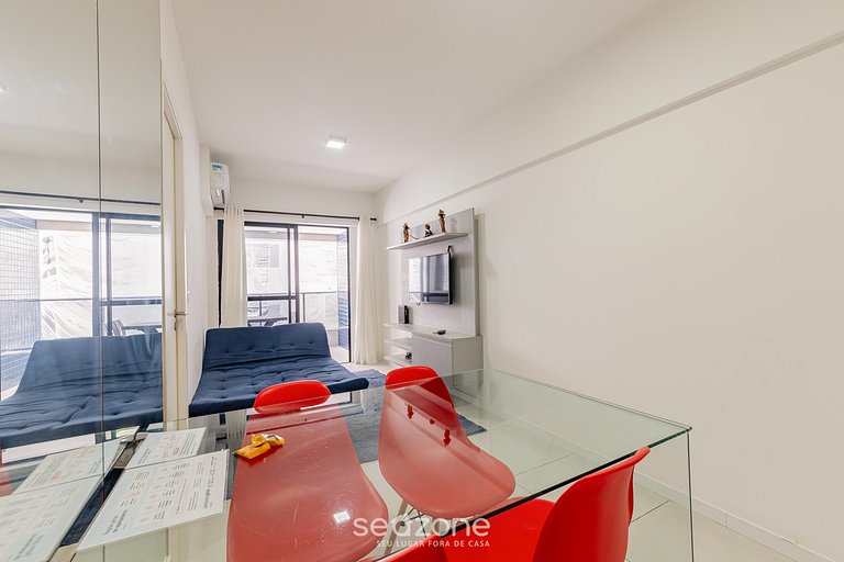 Apt em edif. c/ Piscina a 300 m do mar ETI0607