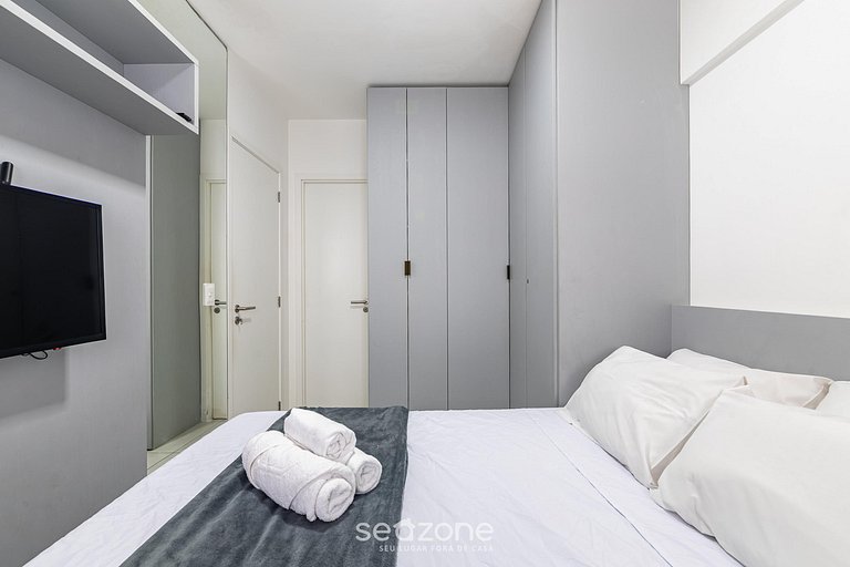 Apt en edif. c/ piscina a 300 m del mar ETI0607