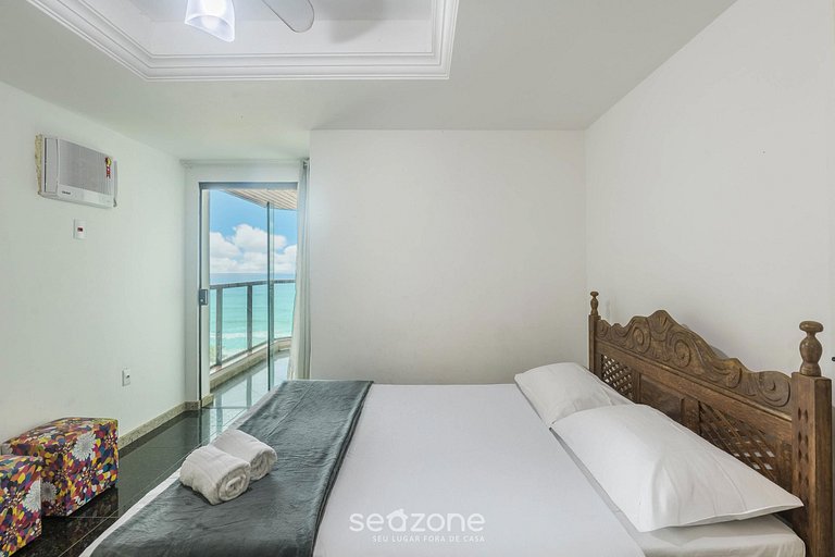 Apto 4 QTS à beira-mar na Praia do Morro - CEA0401