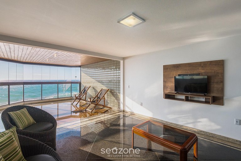 Apto 4 QTS à beira-mar na Praia do Morro - CEA0401