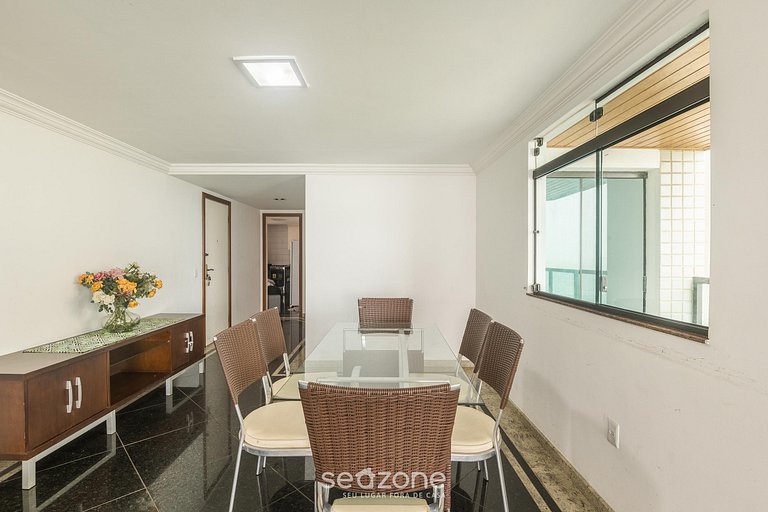 Apto 4 QTS à beira-mar na Praia do Morro - CEA0401