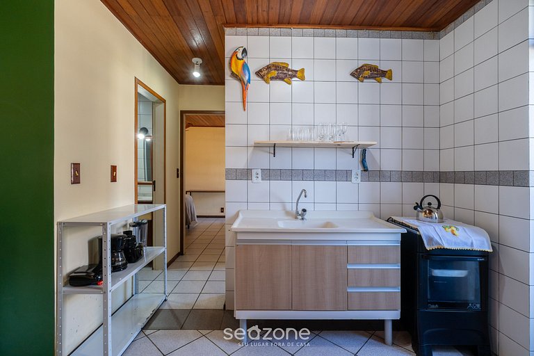 Apto c/ Churrasq. a 150m da Praia CND0105