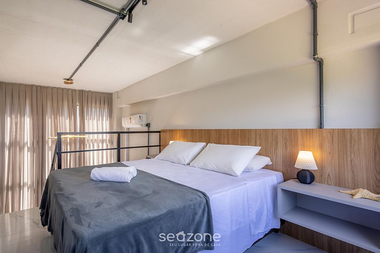 Loft Moderno c/Varanda a 50m da Praia PLO0001