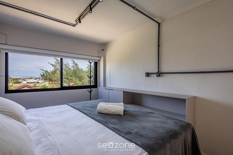 Loft moderno c/balcón a 50 m de la playa PLO0001