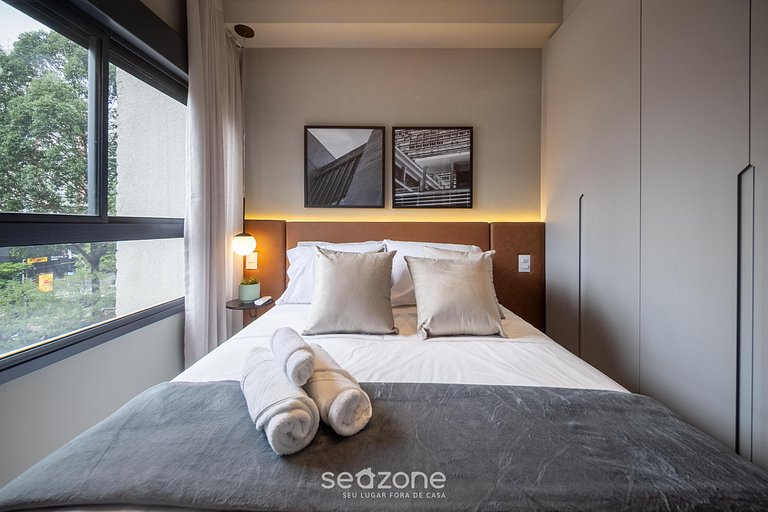 Apto en Condo c/ Piscina a 270 m del Metro GAB0032