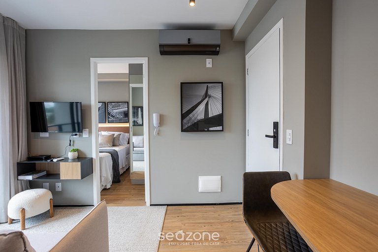 Apto en Condo c/ Piscina a 270 m del Metro GAB0032