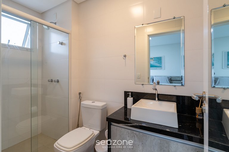 Apto c/ Churrasqueira a 400m da Praia CMN0104