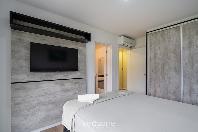 Apto c/ Churrasqueira a 400m da Praia CMN0104