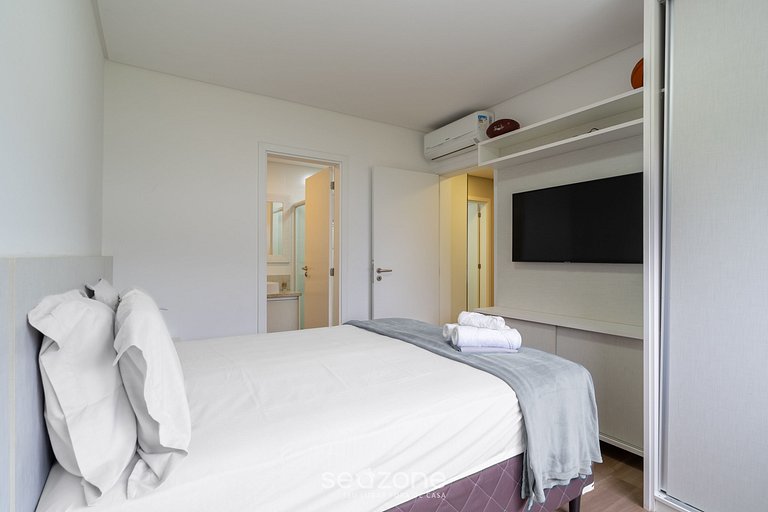 Apto c/ Churrasqueira a 400m da Praia CMN0104