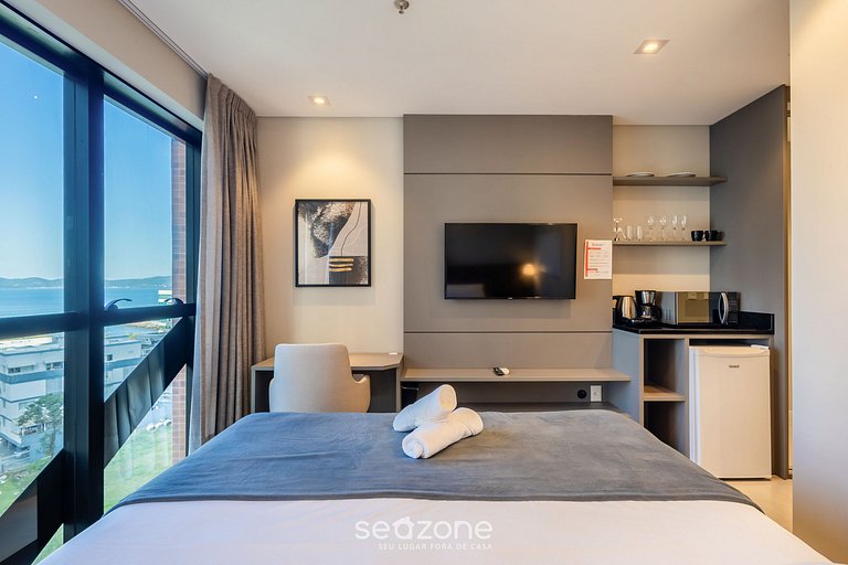 Studio vista mar cond. c/ gym 280m playa MHFA0705