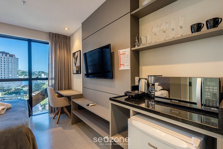 Studio vista mar cond. c/ gym 280m playa MHFA0705