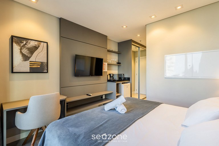 Studio vista mar cond. c/ gym 280m playa MHFA0705