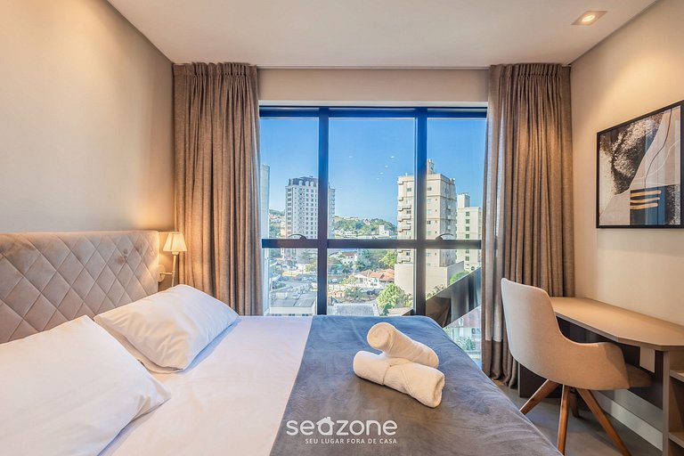 Studio vista mar cond. c/ gym 280m playa MHFA0705