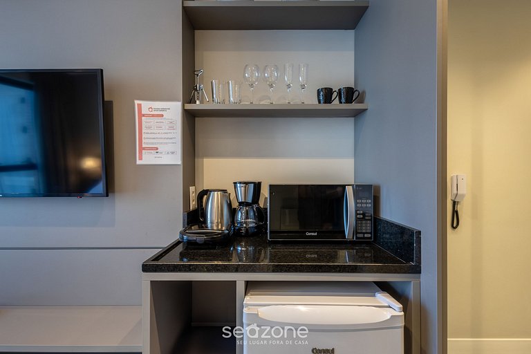 Studio vista mar cond. c/ gym 280m playa MHFA0705