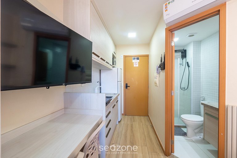 Estudio en edif. c/ piscina, 70m del mar SMA0314