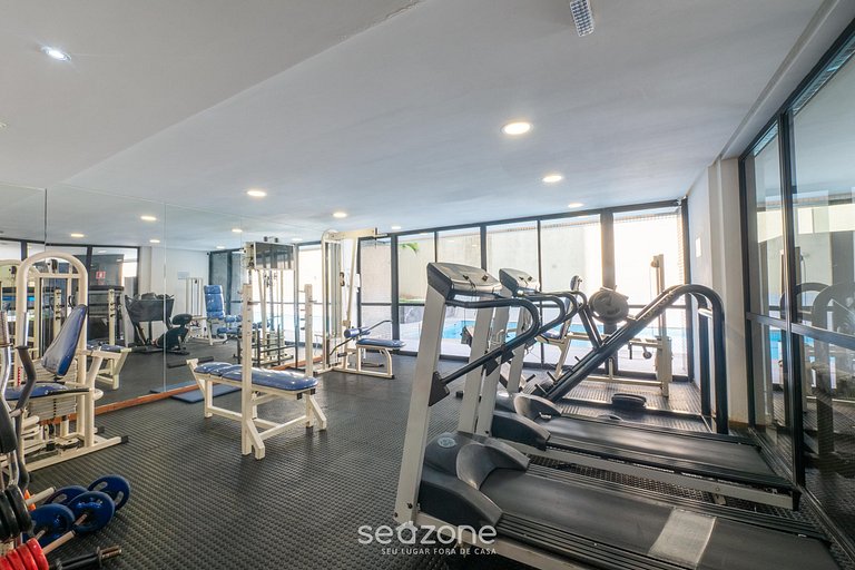Apto en Cond. c/ Gim 300 m de la Playa HOR0285