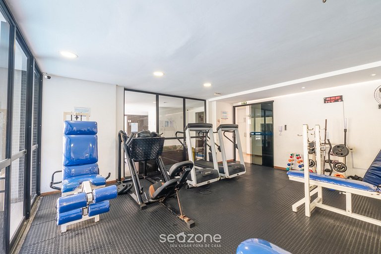 Apto en Cond. c/ Gim 300 m de la Playa HOR0285