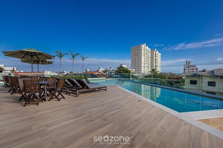 Apto em Cond. c/ Piscina e Vista Mar - BHC1206