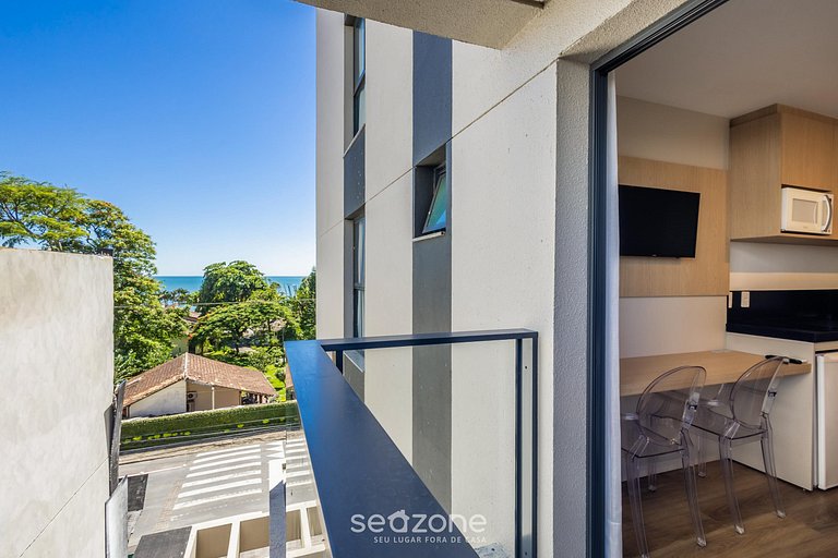 Estúdio c/ Varanda a 50 m da Praia PSO0405