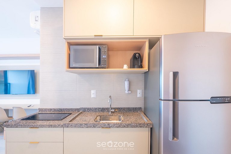 Studio em Cond. c/ Piscina e Vista mar SBZ0207