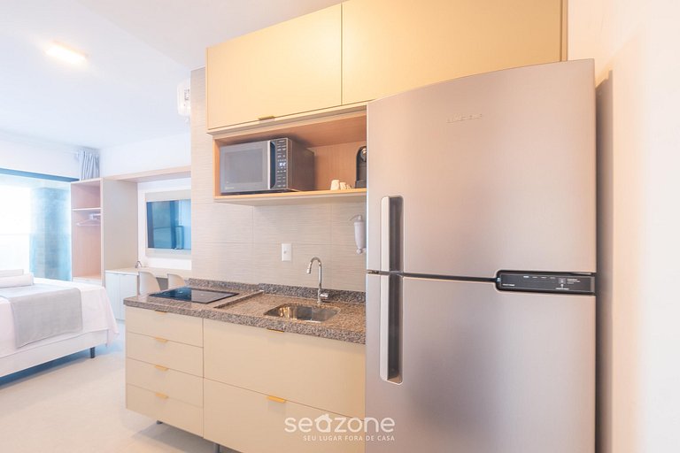 Studio em Cond. c/ Piscina e Vista mar SBZ0207