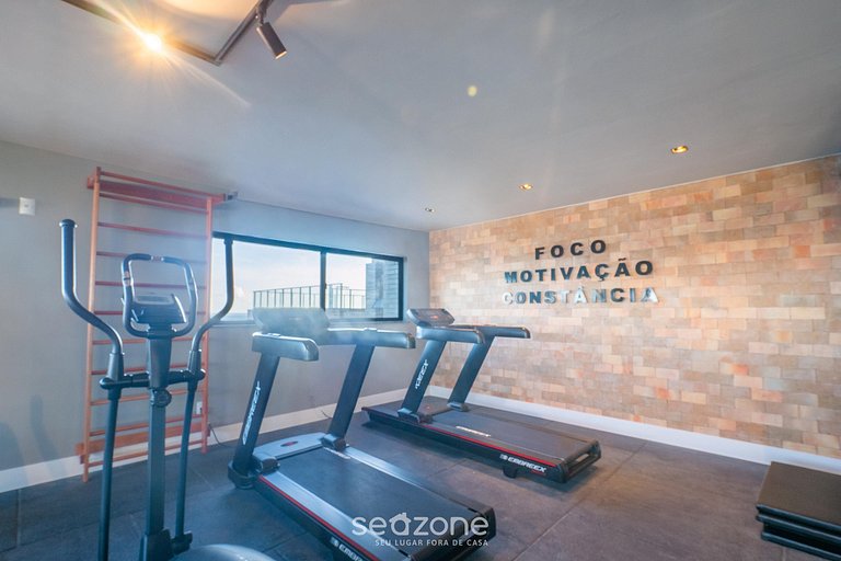 Studio em Cond. c/ Piscina e Vista mar SBZ0207