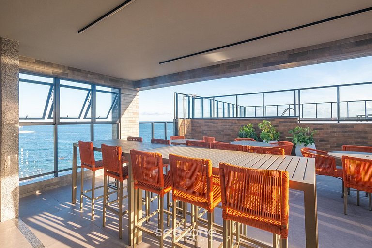 Studio en Cond. con Piscina y Vista al mar SBZ0207