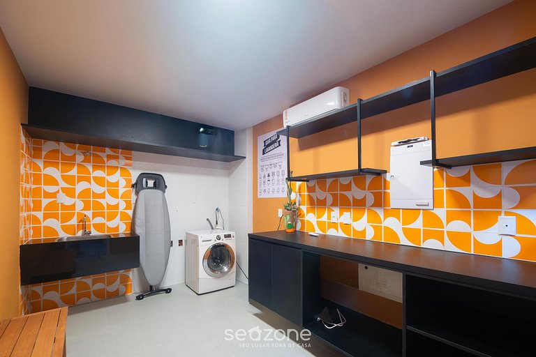 Studio em Cond. c/ Piscina e Vista mar SBZ0207