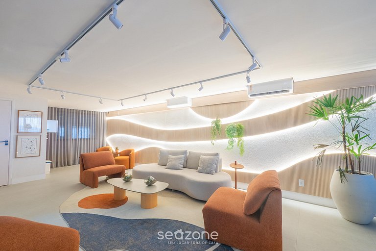 Studio em Cond. c/ Piscina e Vista mar SBZ0207