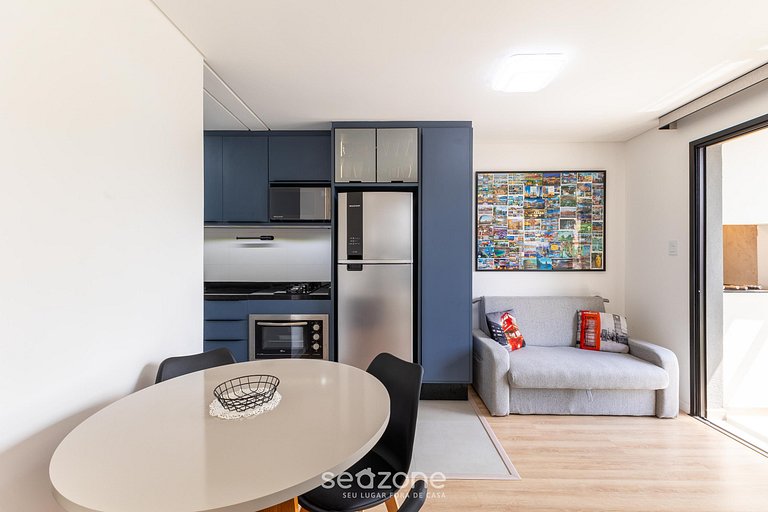 Apto de 1QT c/ churrasqueira em Curitiba PLA0201