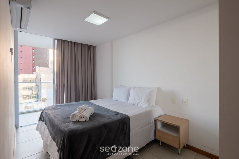 Apto c/ balcón y vista frente al mar EXP0311