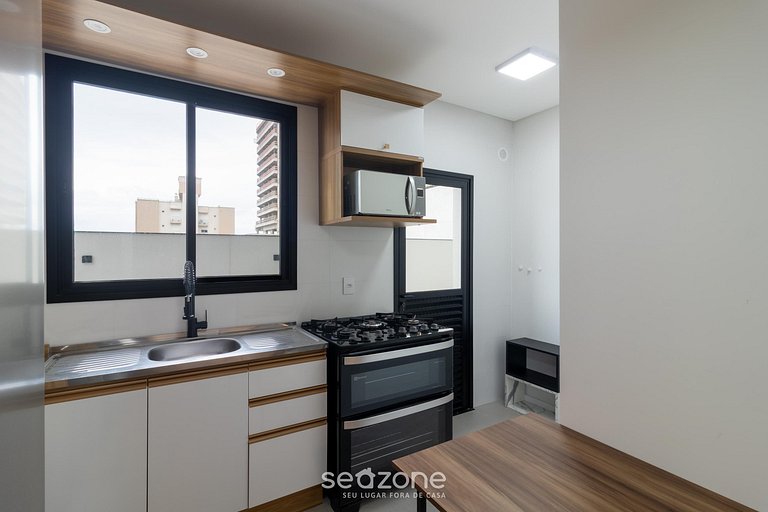 Apto c/ Jacuzzi a 220 m da Praia ARF0504